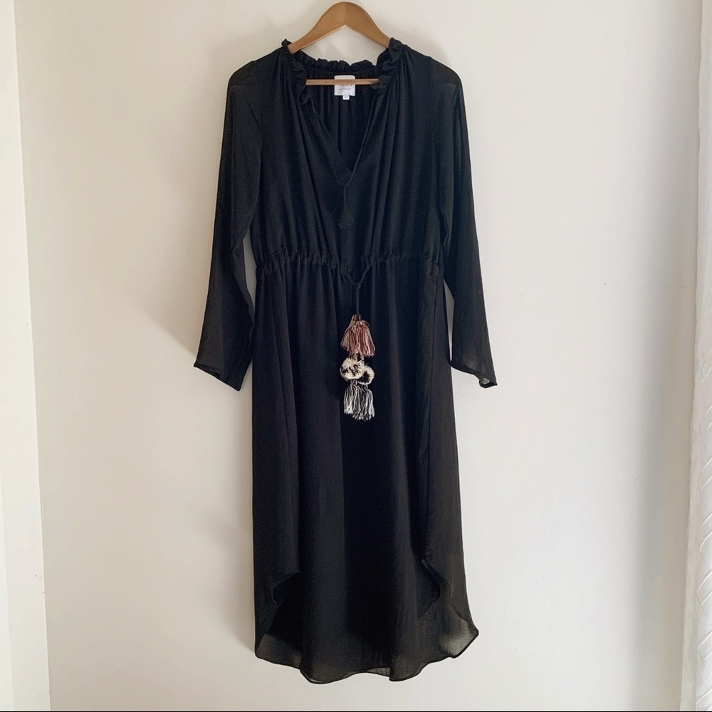 MISA Los Angeles Tanaz Midi Dress XS Black - Picture 11 of 11